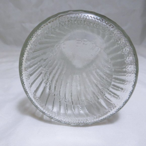 Vintage Signed Brody Co. 5.5" Ribbed Spiral Flared Glass Vase - Picture 3 of 3